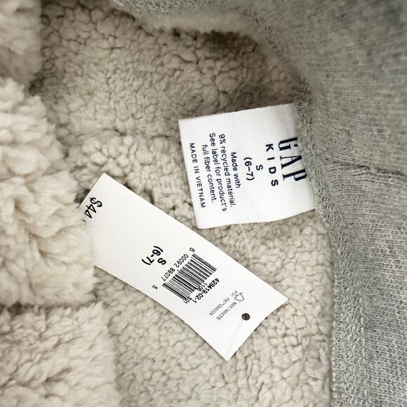 NWT Lot of 2 Gap Kids Sherpa Lined Joggers | Gray | SZ 6-7 - Picture 8 of 8